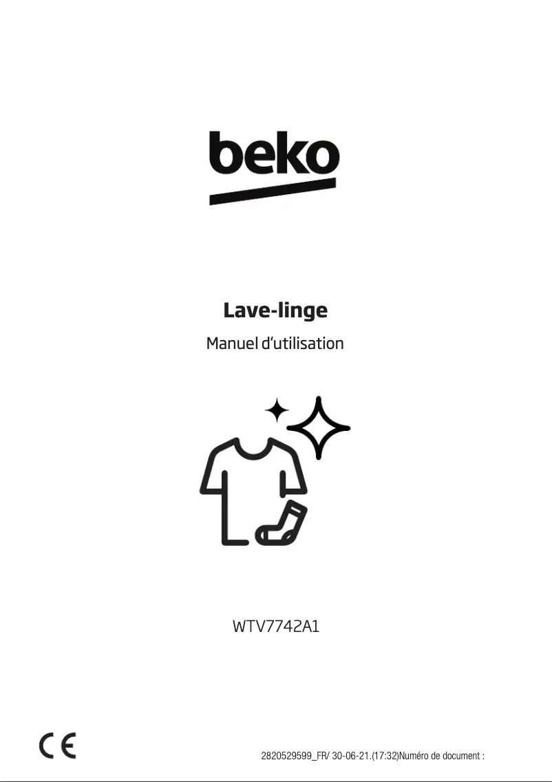 Página 1 del manual Manual de usuario Beko WTV7742A1