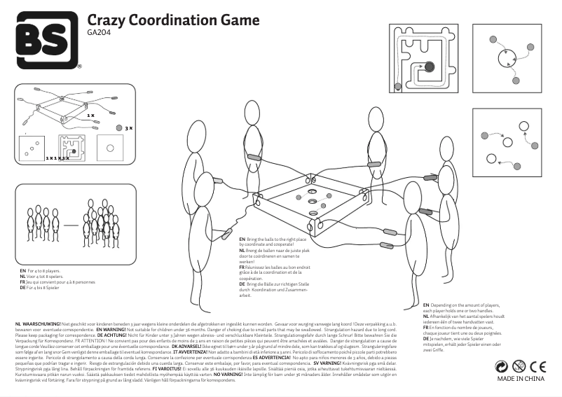 Página 1 del manual Manual de usuario BS Crazy Coordination Game GA204