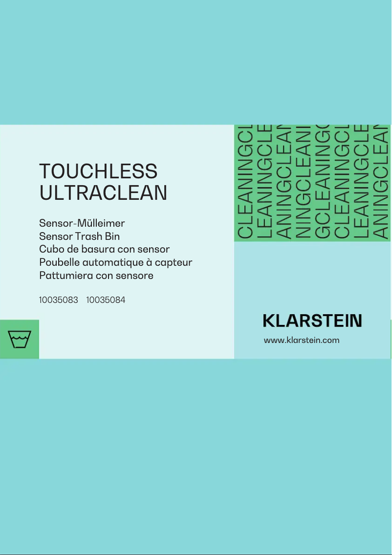 Página 1 del manual Manual de usuario Klarstein Touchless Ultraclean