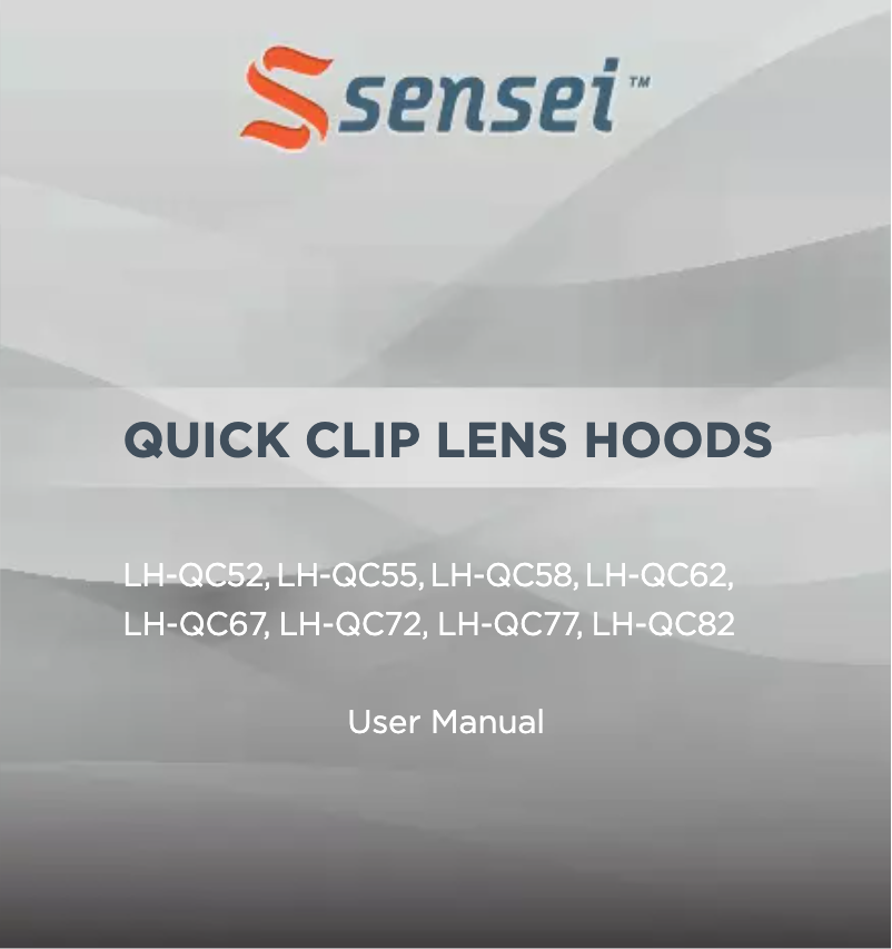 Página 1 del manual Manual de usuario Sensei LH-QC77