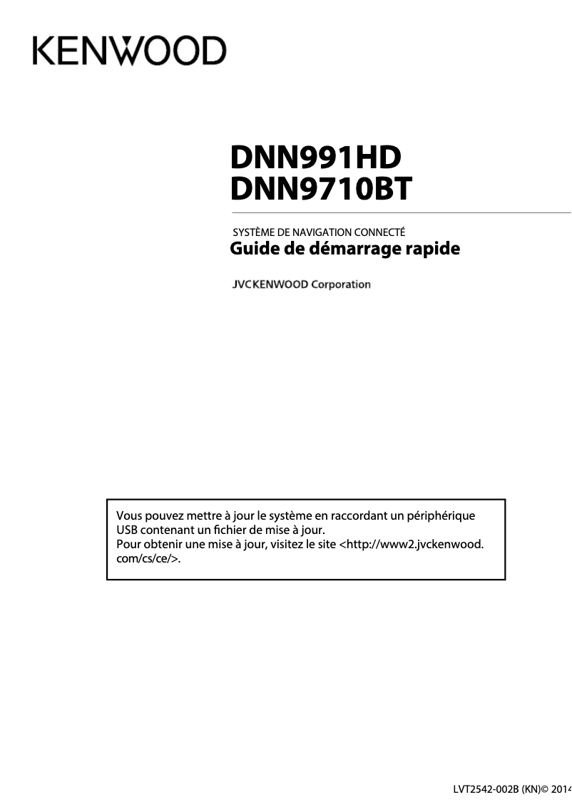 Imagen de la primera página del manual del dispositivo DNN991HD