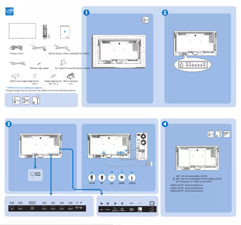 Imagen de la primera página del manual del dispositivo 43BDL3017P