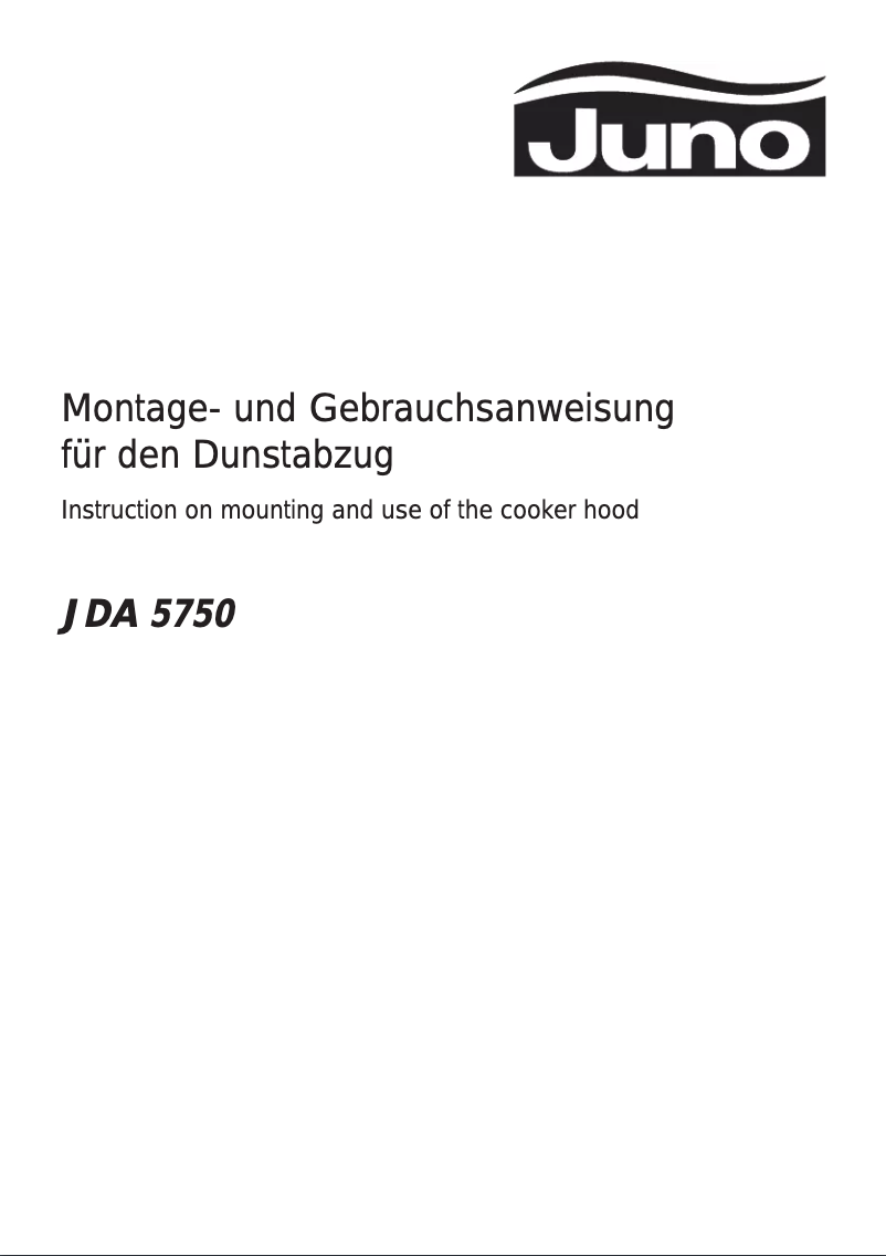 Imagen de la primera página del manual del dispositivo JDA5750E