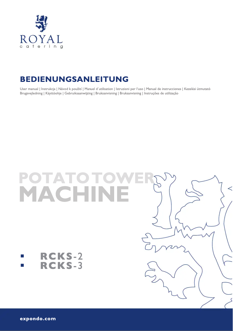 Imagen de la primera página del manual del dispositivo RCKS-3