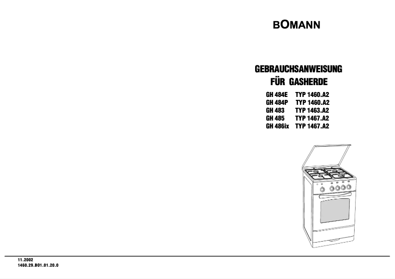 Imagen de la primera página del manual del dispositivo GH 486
