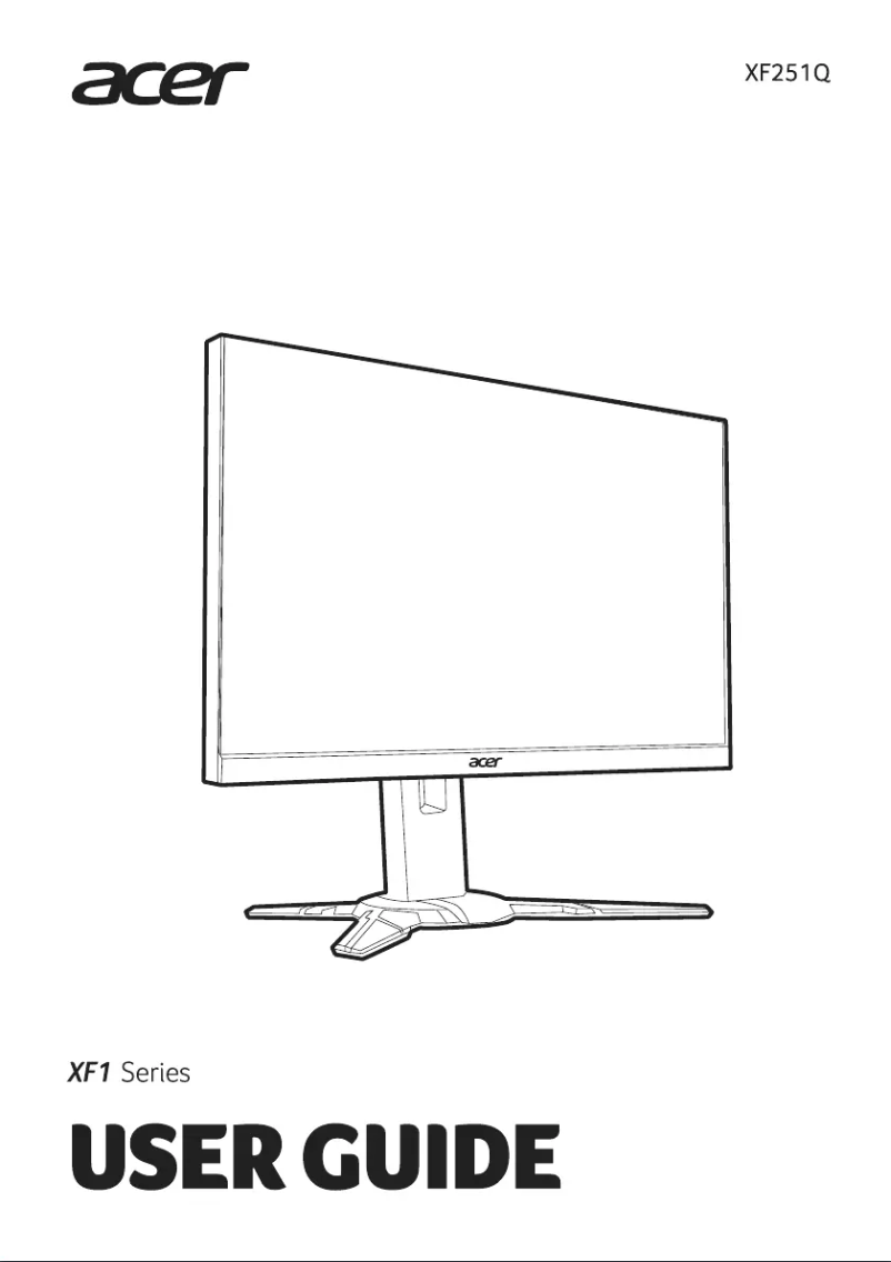 Imagen de la primera página del manual del dispositivo XF251Q