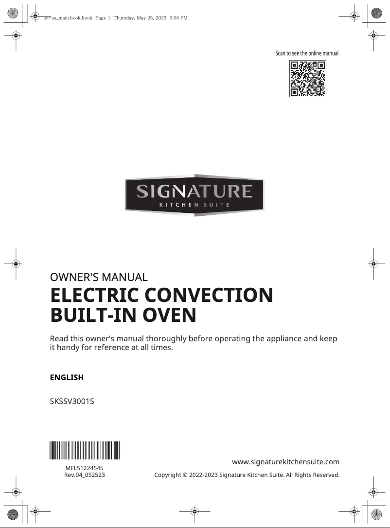 Imagen de la primera página del manual del dispositivo SKSLV3001S