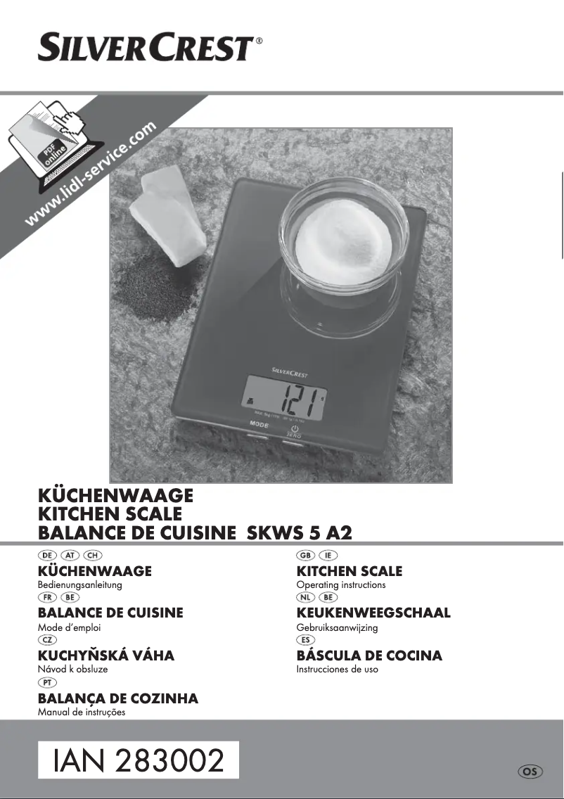 Imagen de la primera página del manual del dispositivo SKWS 5 A2