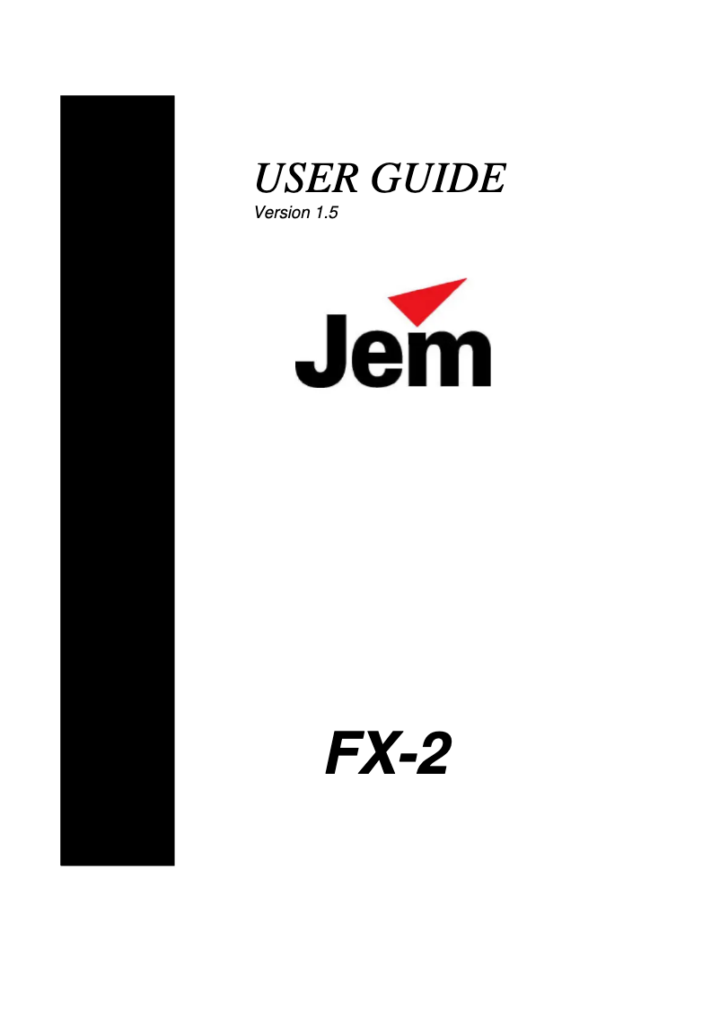 Página 1 del manual Manual de usuario Martin Jem FX-2