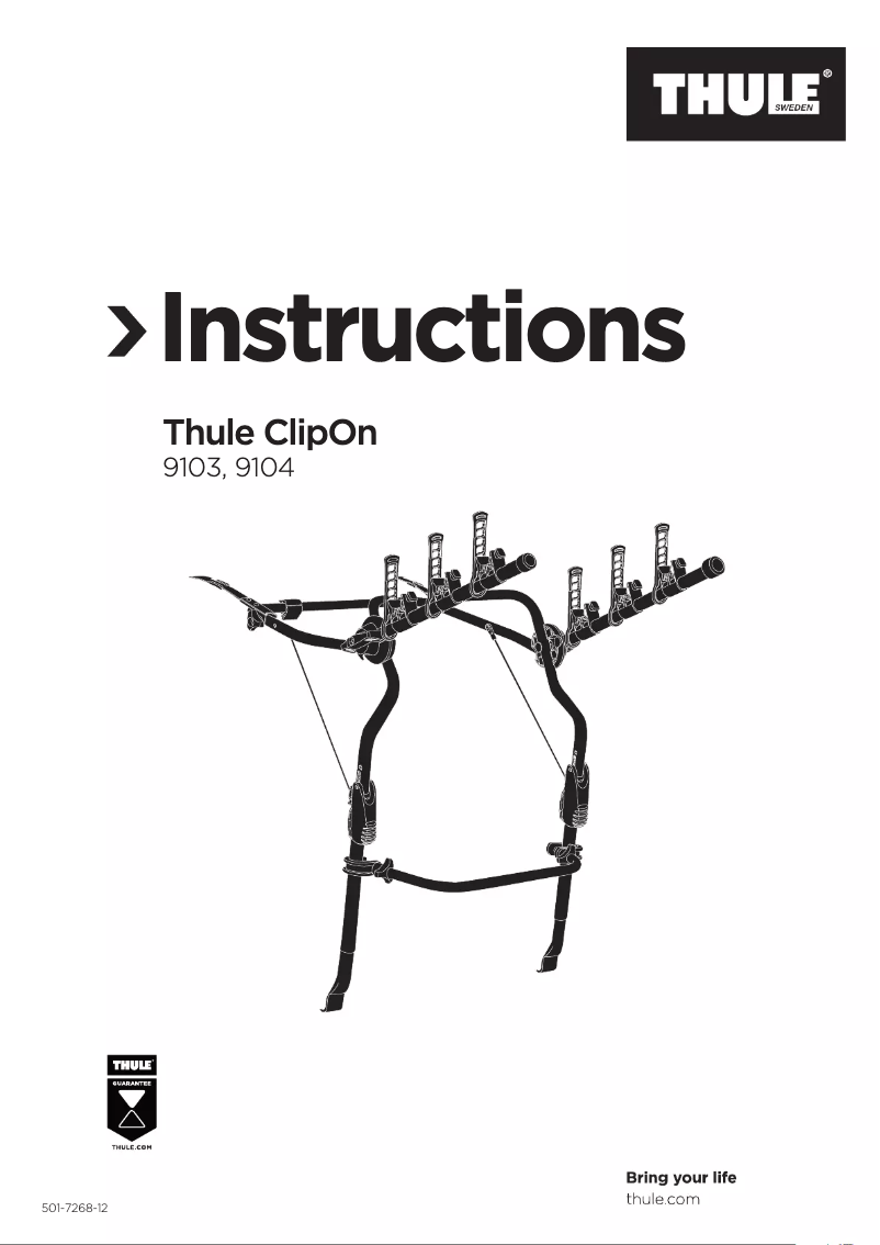 Página 1 del manual Manual de usuario Thule ClipOn 3 9104