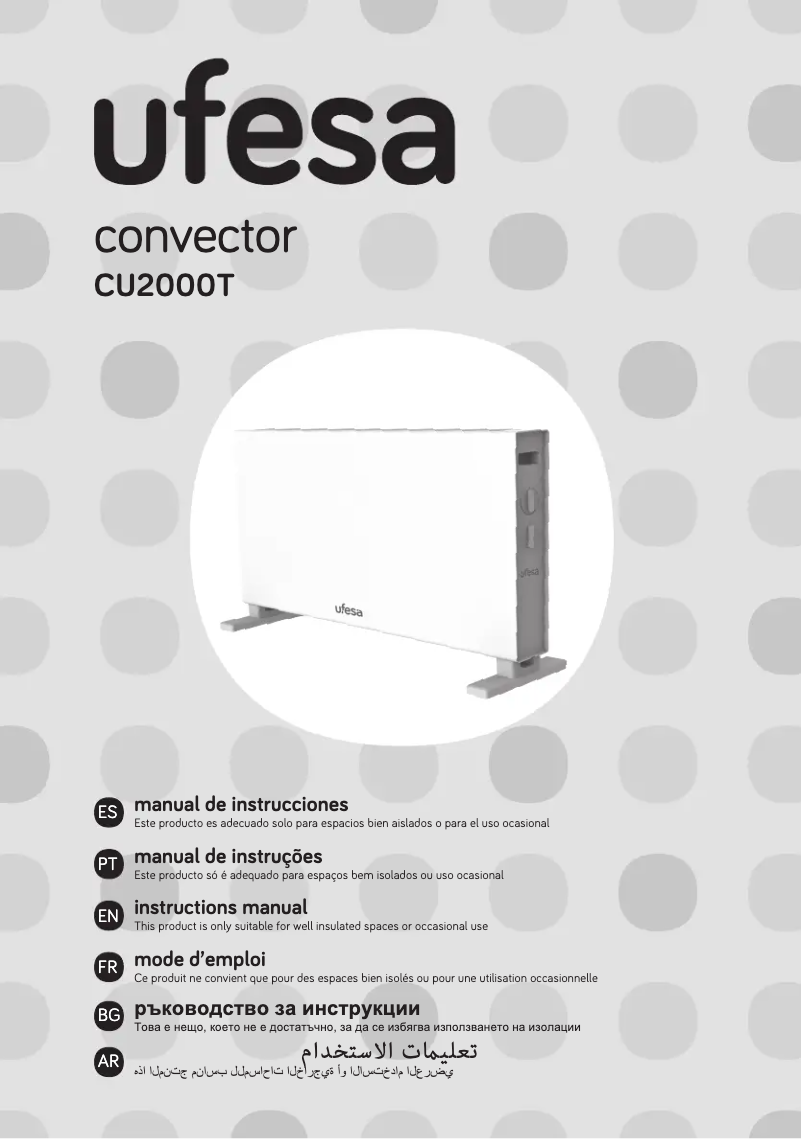 Página 1 del manual Manual de usuario Ufesa CU2000T