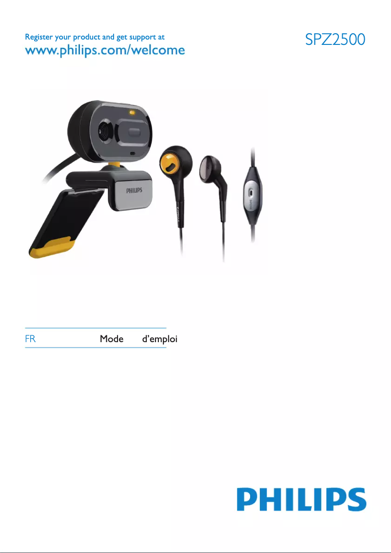 Imagen de la primera página del manual del dispositivo SPZ2500