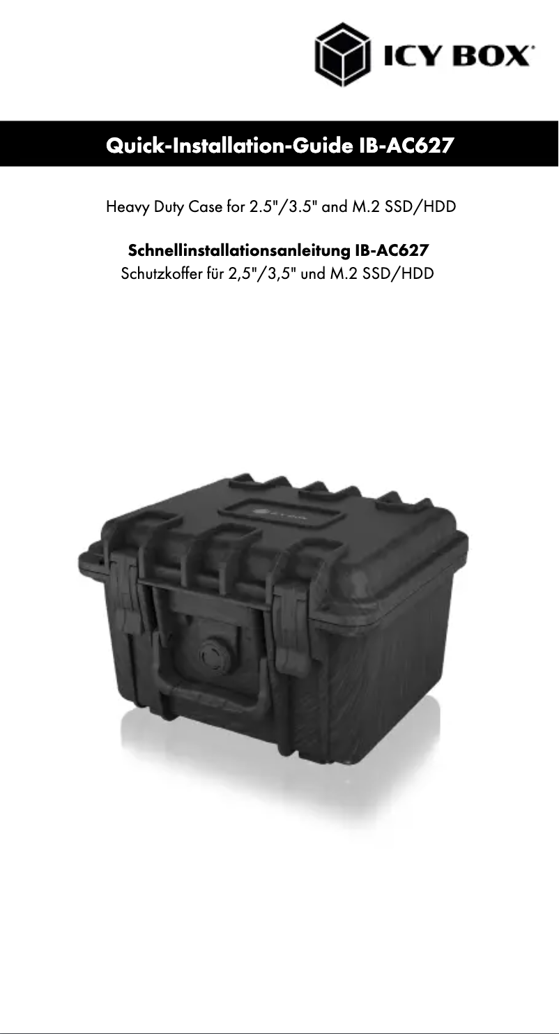 Página 1 del manual Manual de usuario Icy Box IB-AC627