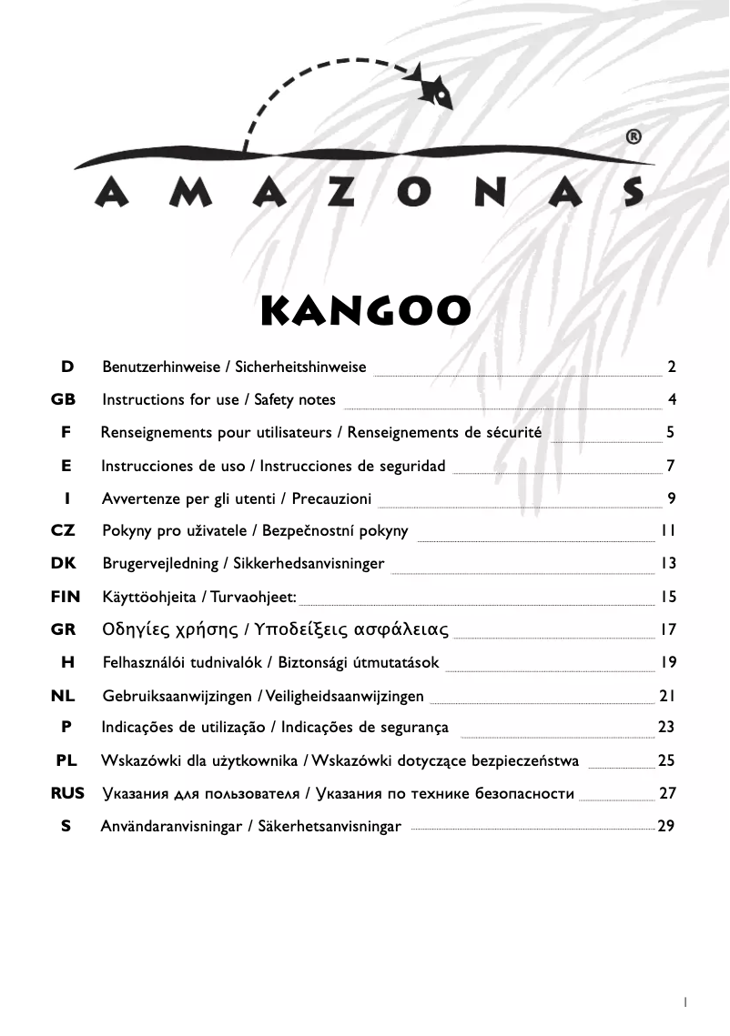 Página 1 del manual Manual de usuario Amazon AZ-1010900