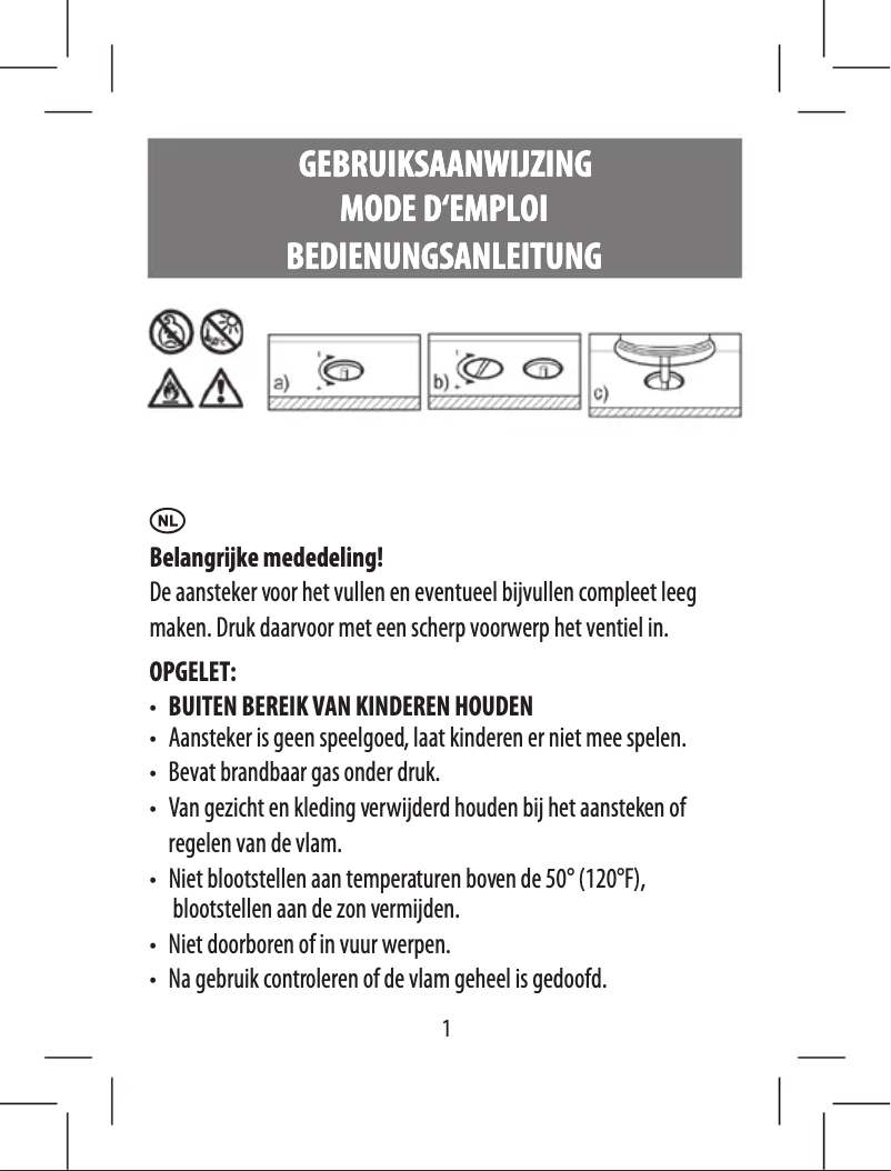 Imagen de la primera página del manual del dispositivo GT-CLS-01
