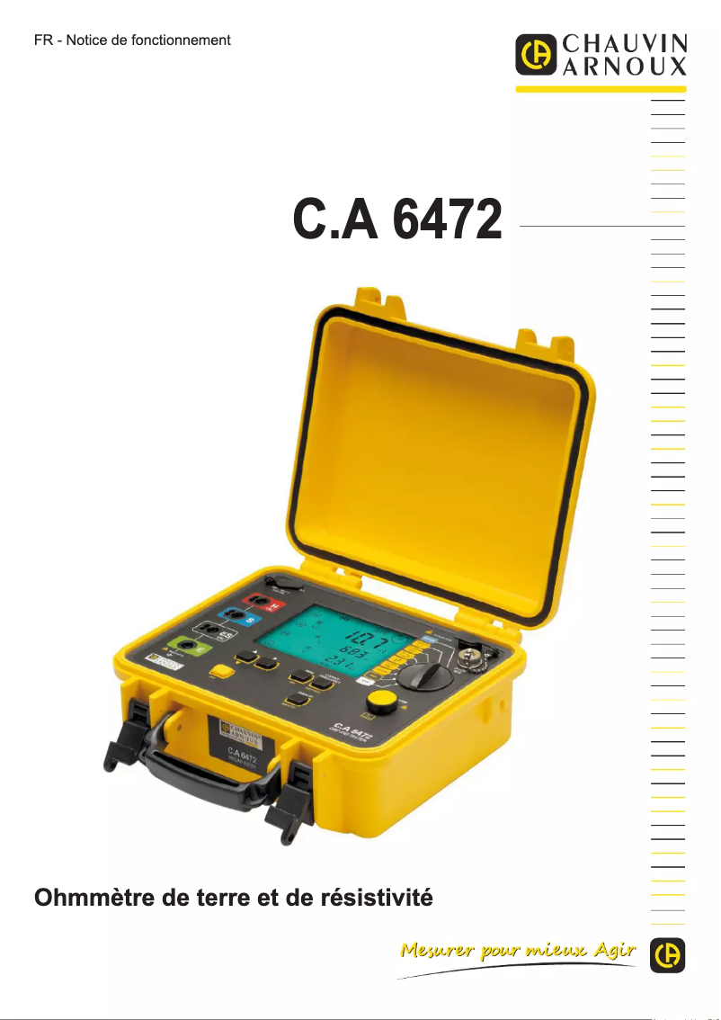 Página 1 del manual Manual de usuario Chauvin Arnoux C.A 6472