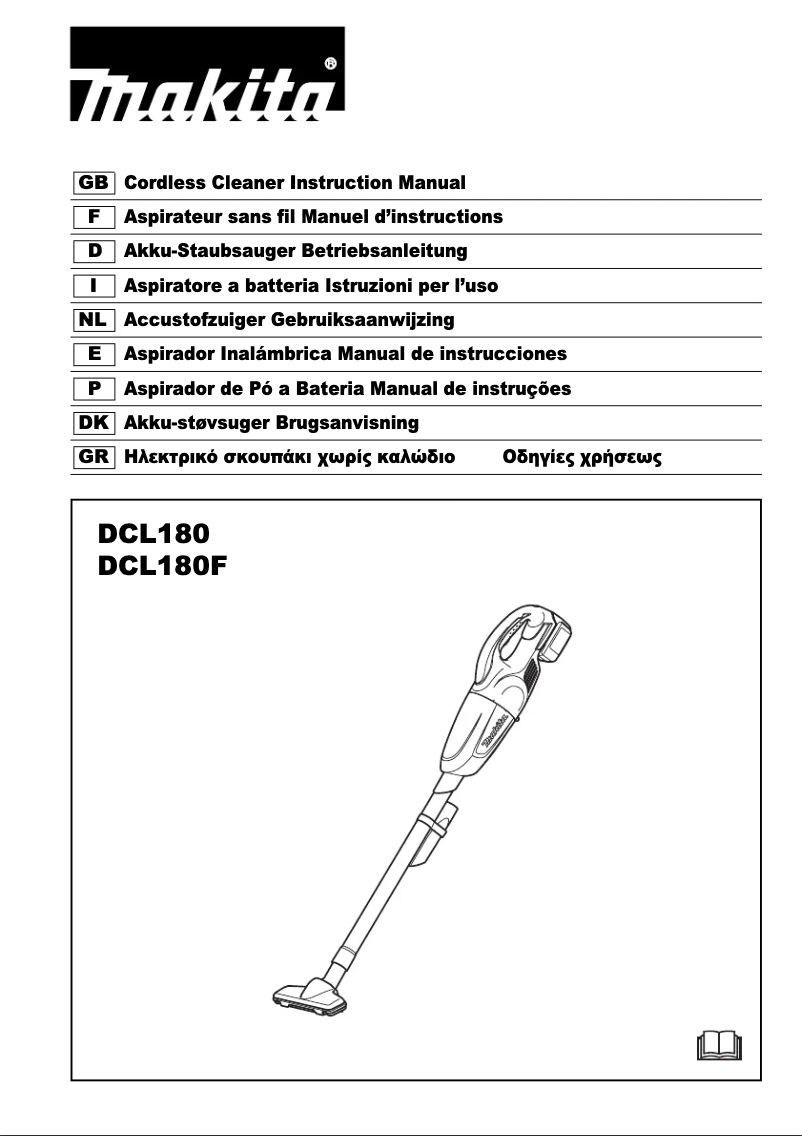 Página nº 1 - Manual de usuario Makita DCL180ZW