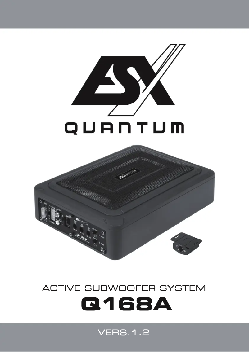 Página 1 del manual Manual de usuario ESX Quantum Q168A