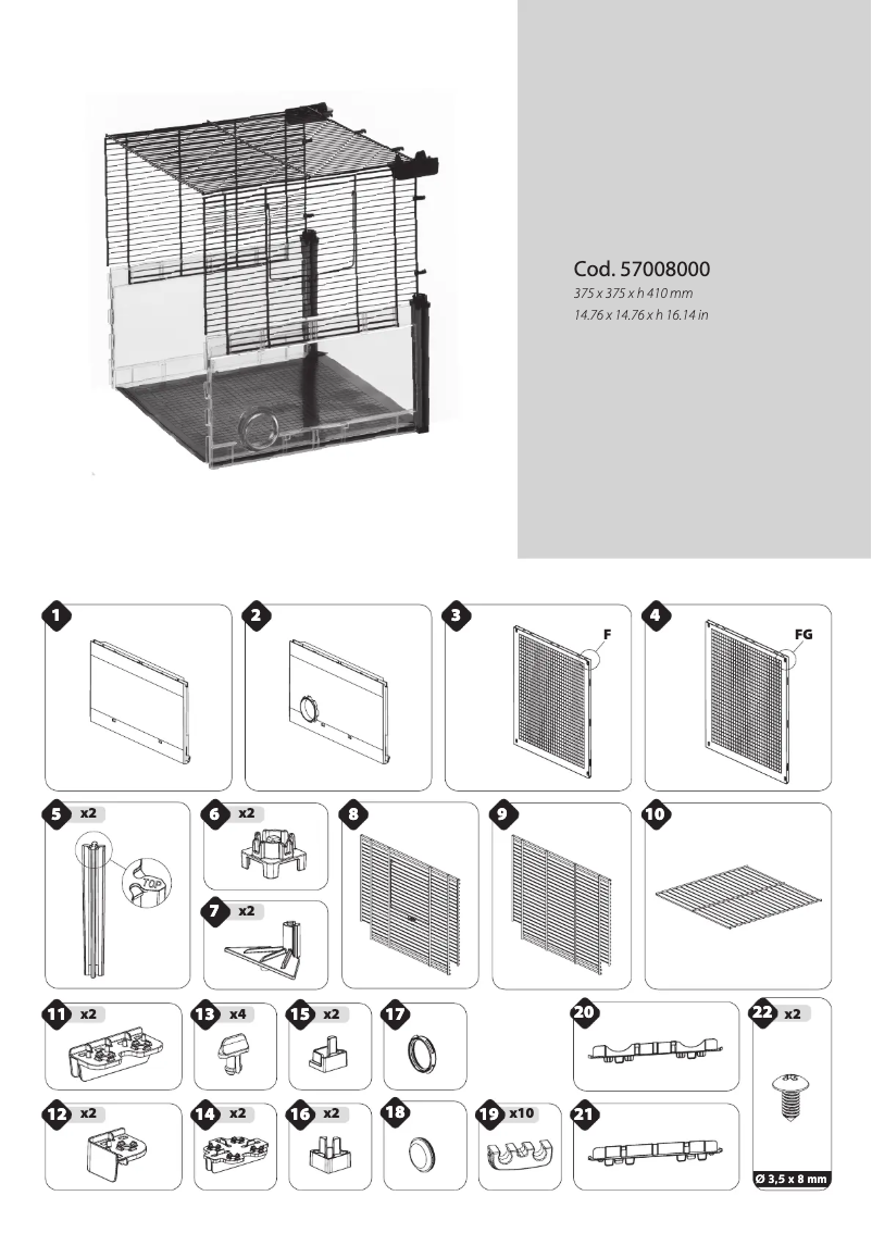 Imagen de la primera página del manual del dispositivo Multipla Hamster Base Extension