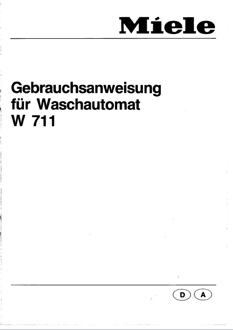 Imagen de la primera página del manual del dispositivo W 711