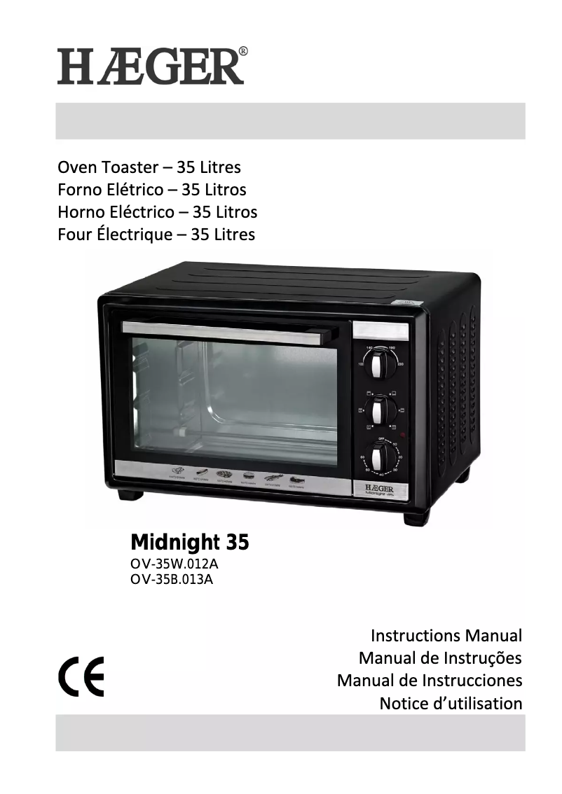 Imagen de la primera página del manual del dispositivo Midnight 35 OV-35B.013A