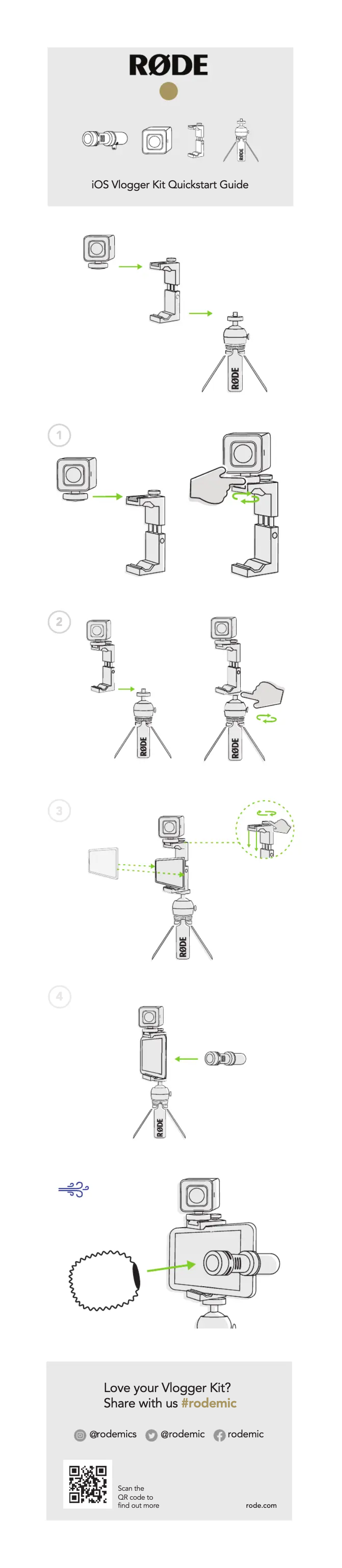 Página 1 del manual Manual de usuario Røde USB-C Vlogger Kit