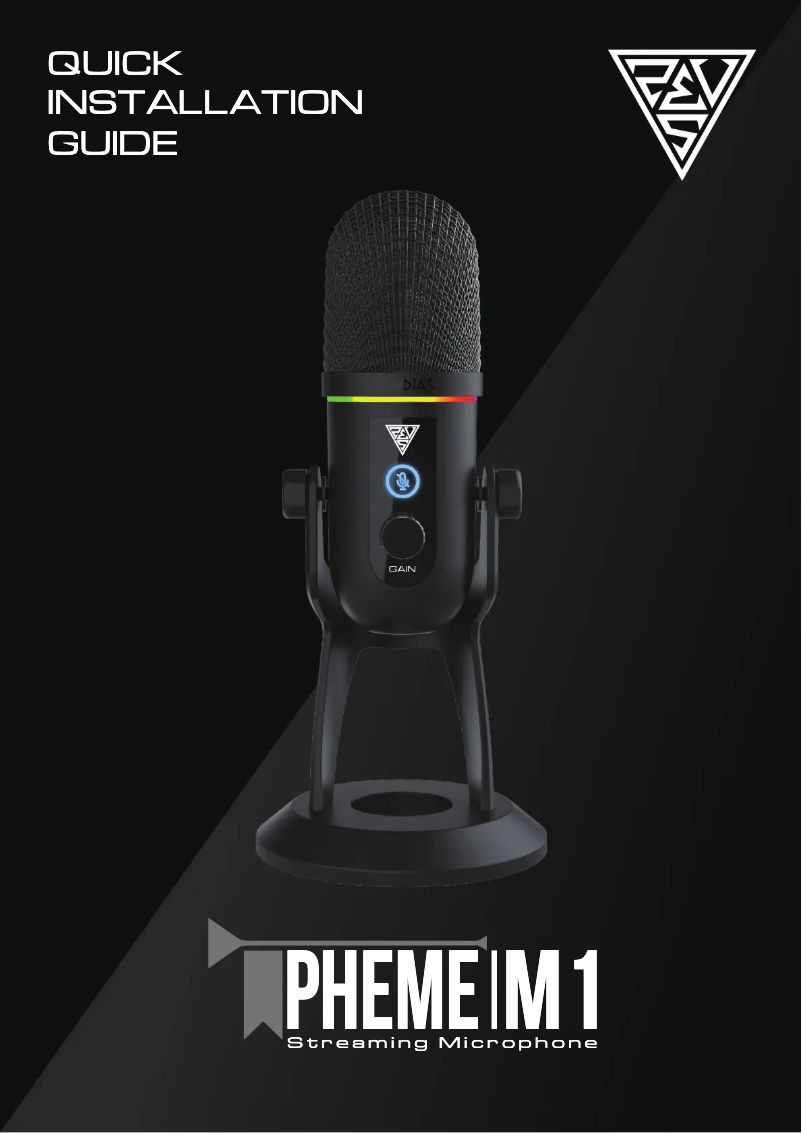 Página 1 del manual Manual de usuario Gamdias Pheme M1