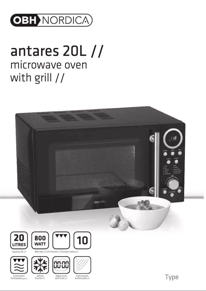 Imagen de la primera página del manual del dispositivo Antares