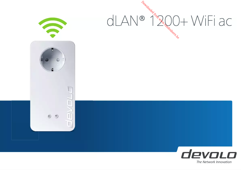 Imagen de la primera página del manual del dispositivo dLAN 1200+ WiFi ac