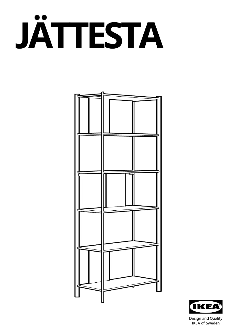 Imagen de la primera página del manual del dispositivo JÄTTESTA 905.388.50