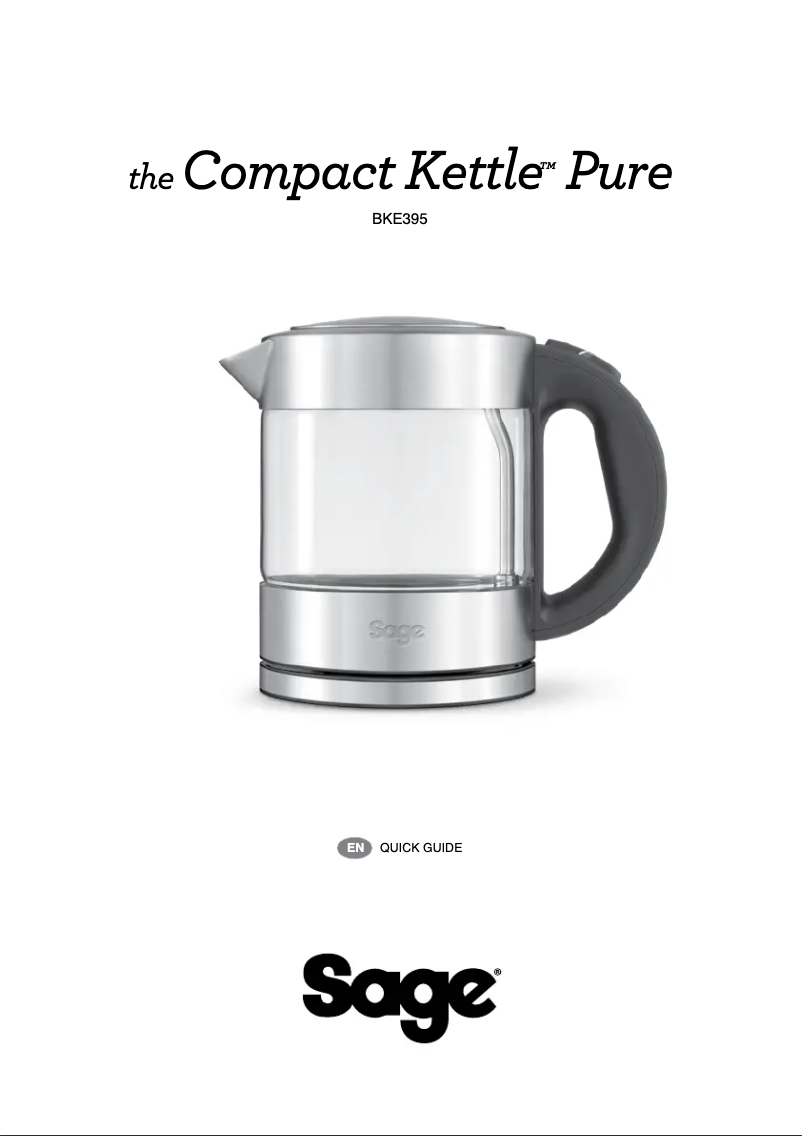 Imagen de la primera página del manual del dispositivo the Compact Kettle Pure BKE395