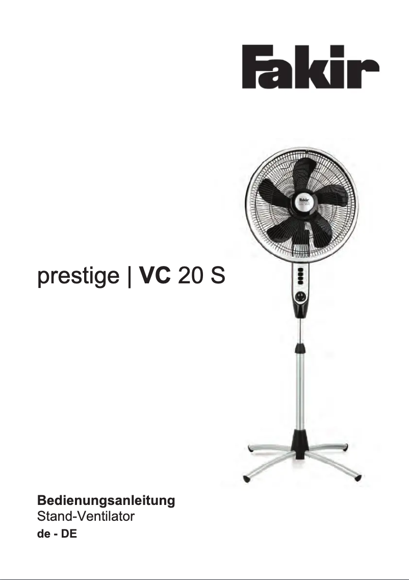 Imagen de la primera página del manual del dispositivo Prestige VC 20 S