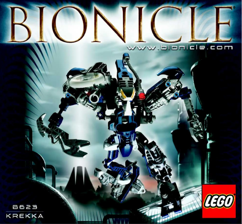 Imagen de la primera página del manual del dispositivo Bionicle 8623