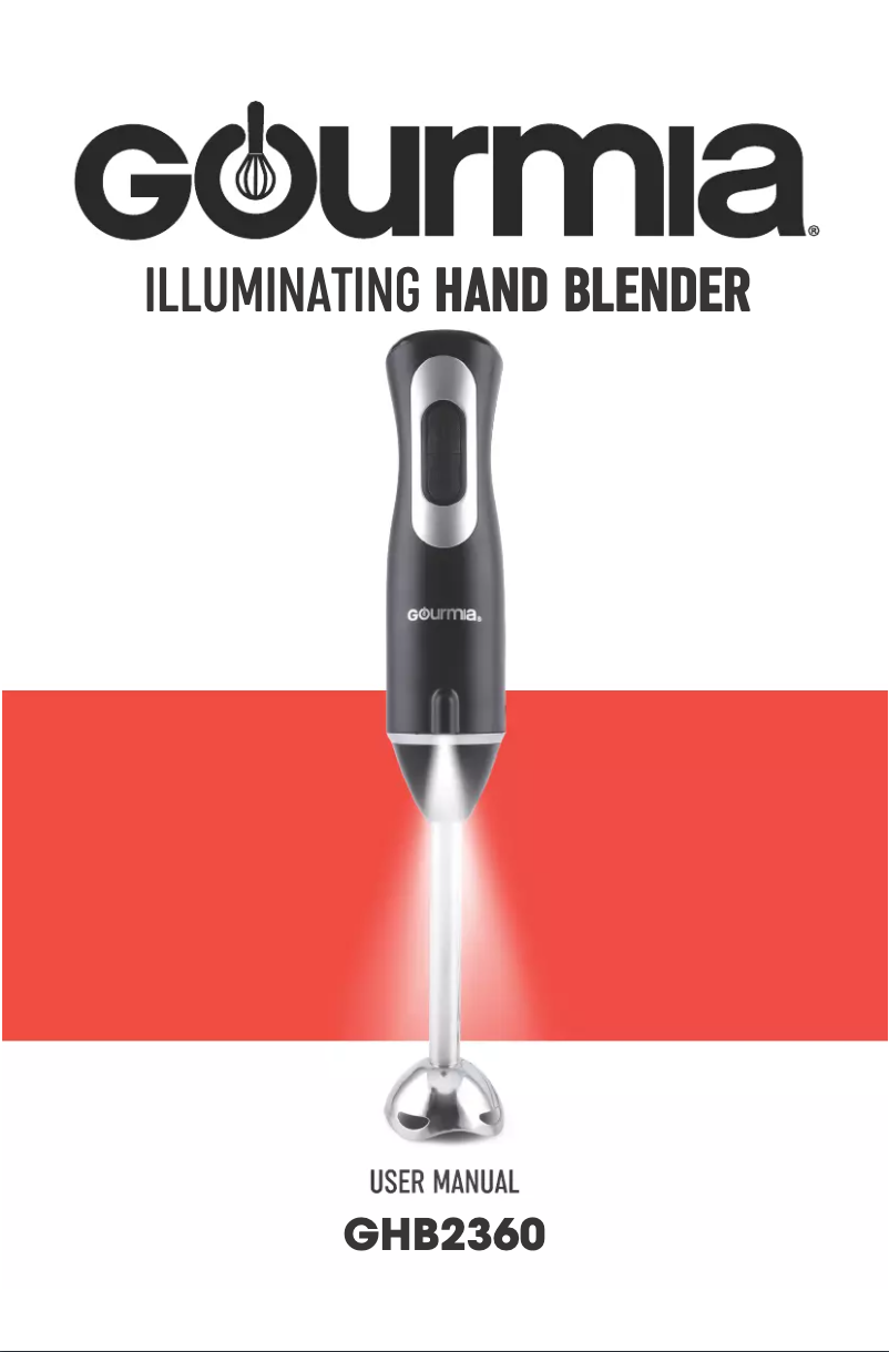 Página 1 del manual Manual de usuario Gourmia GHB2360