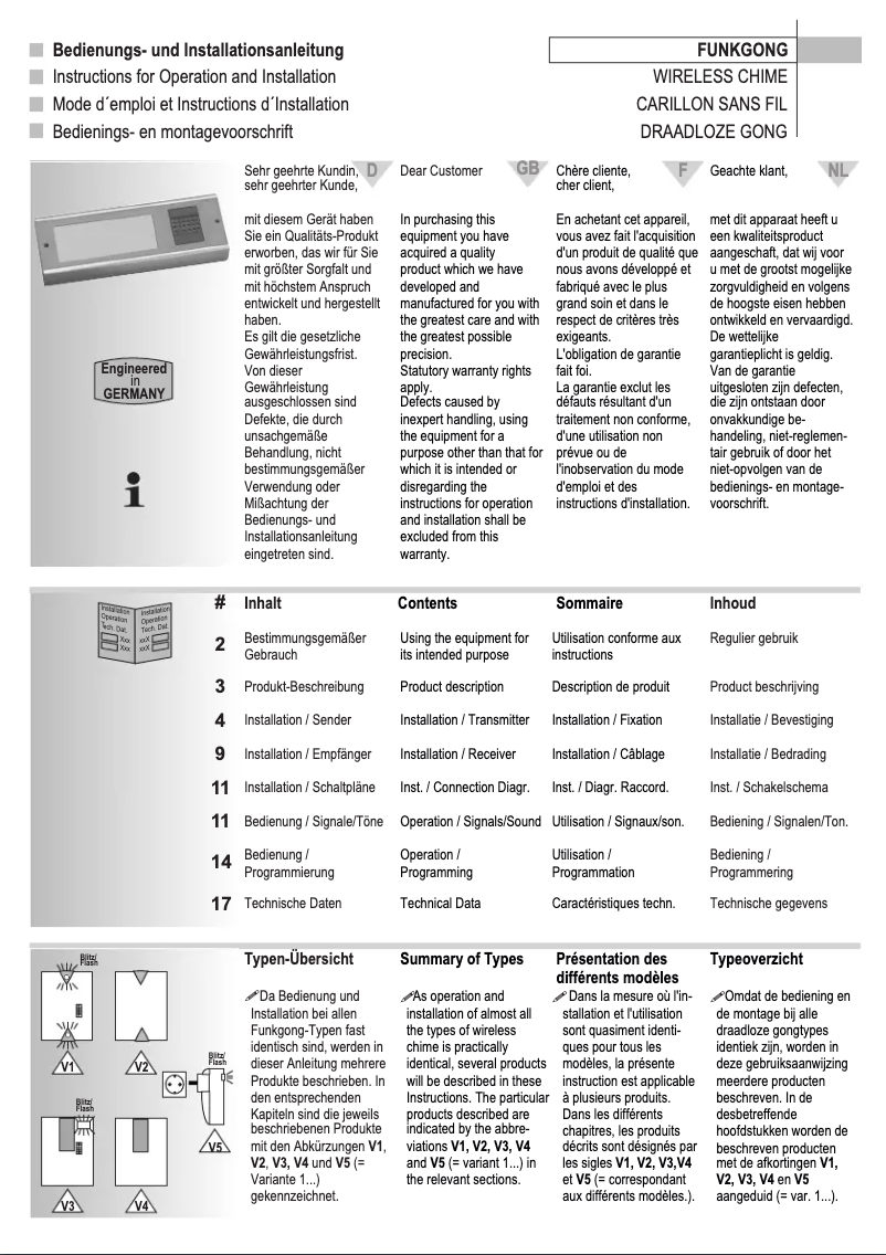 Imagen de la primera página del manual del dispositivo Mistral 300