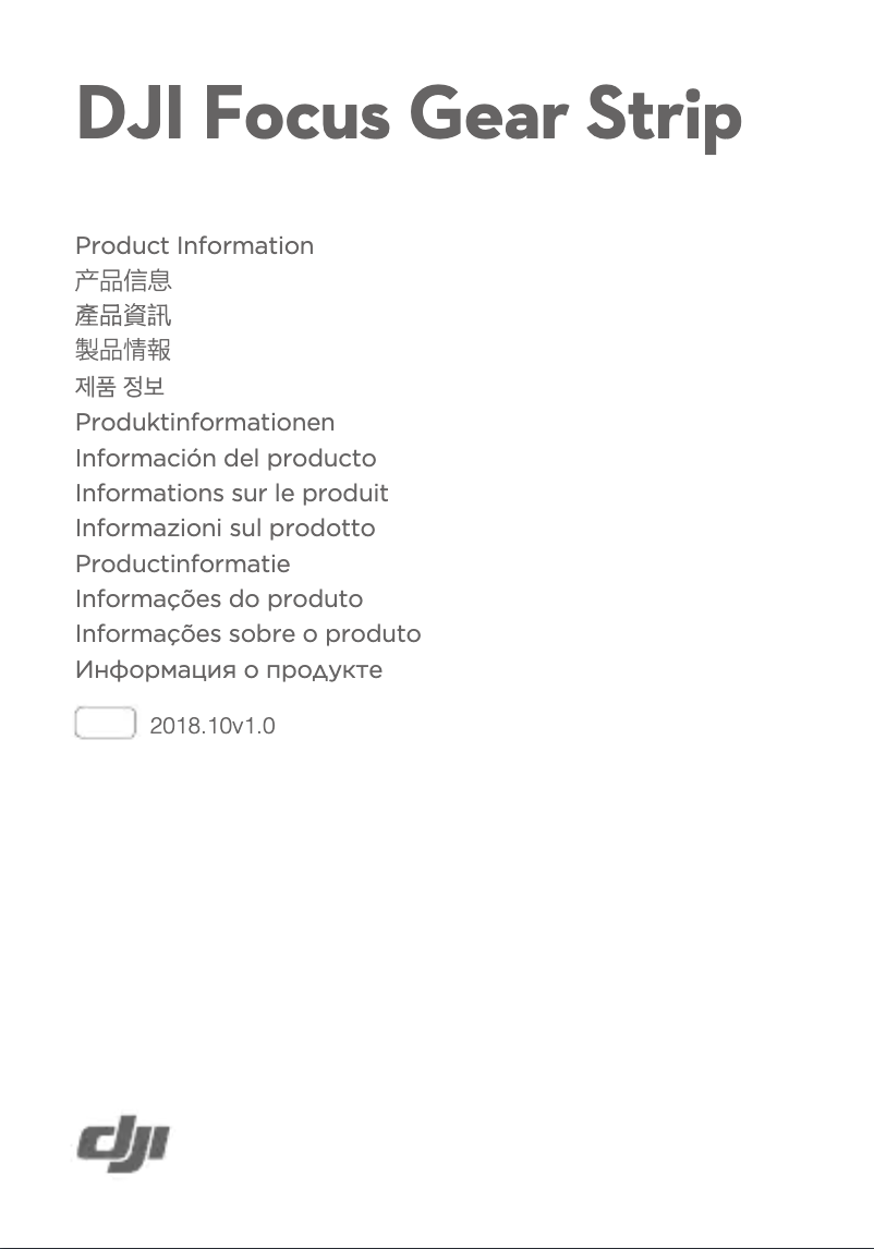 Imagen de la primera página del manual del dispositivo Focus Gear Strip