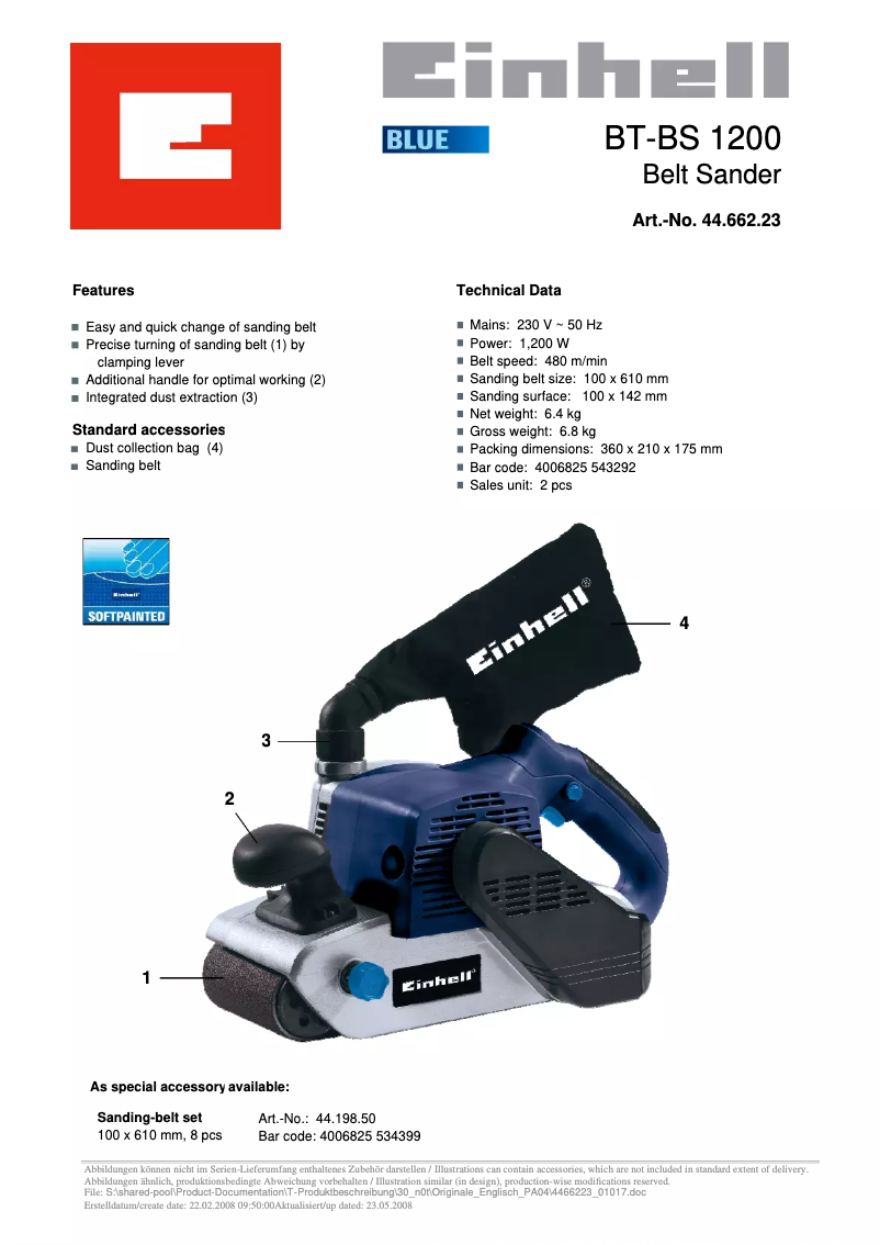 Imagen de la primera página del manual del dispositivo BT-BS 1200