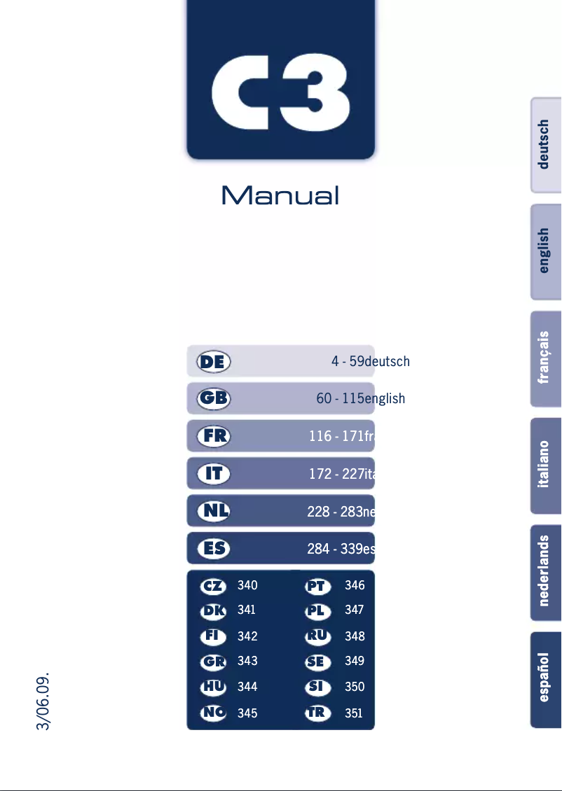 Imagen de la primera página del manual del dispositivo C3