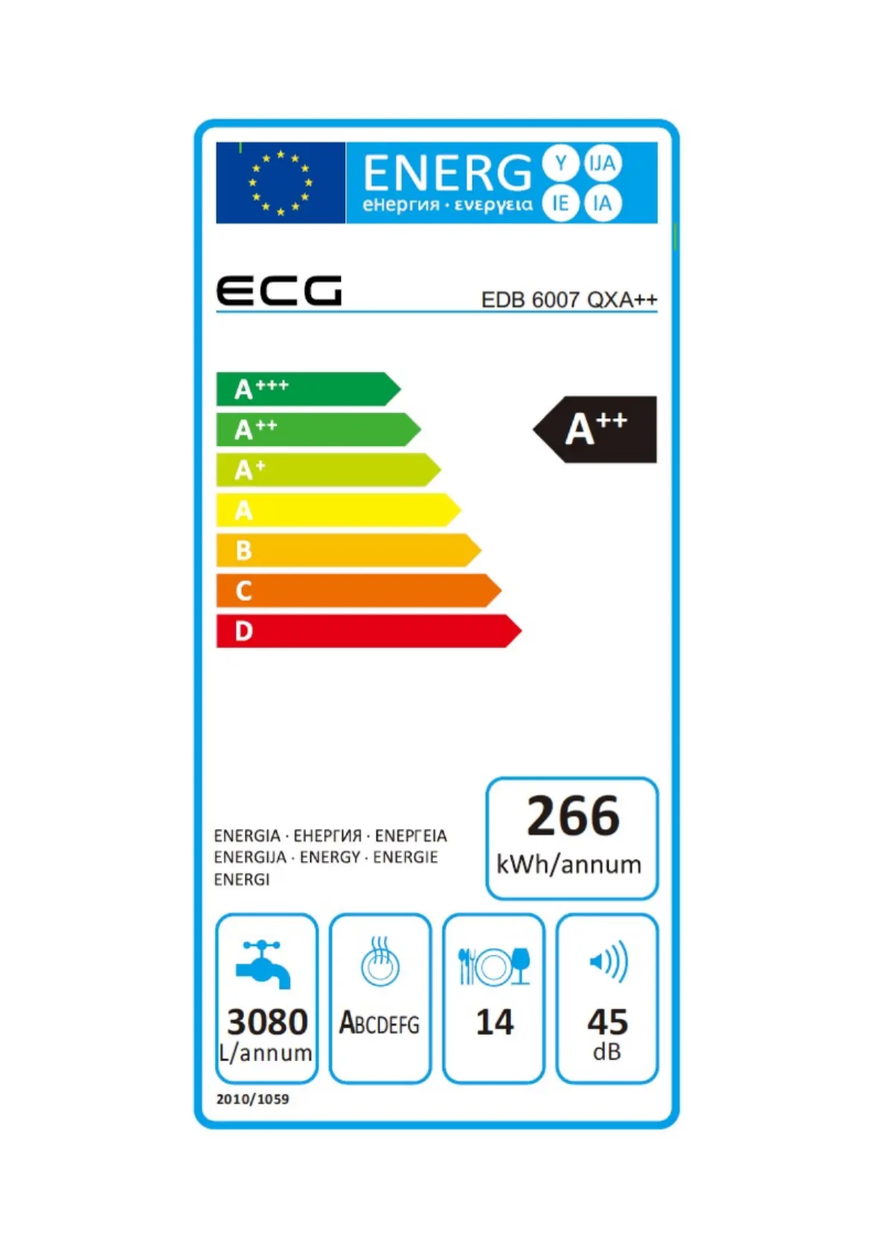 Imagen de la primera página del manual del dispositivo EDB 6007 QXA++