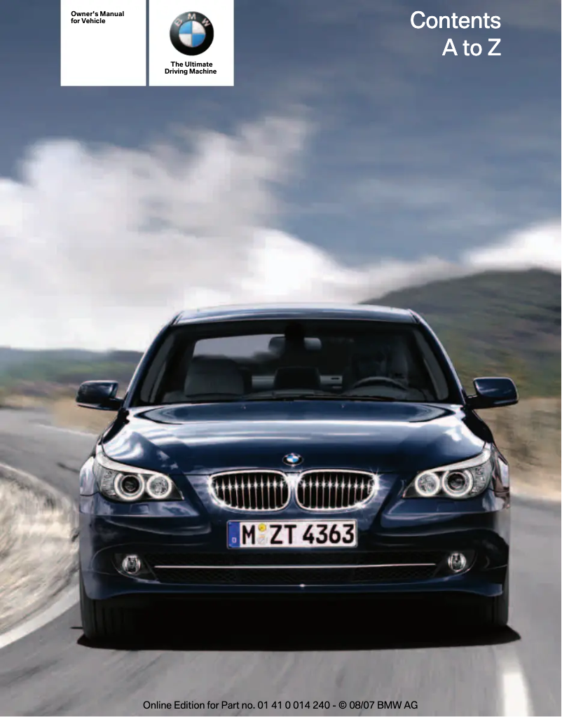 Página 1 del manual Manual de usuario BMW 535xi (2008)
