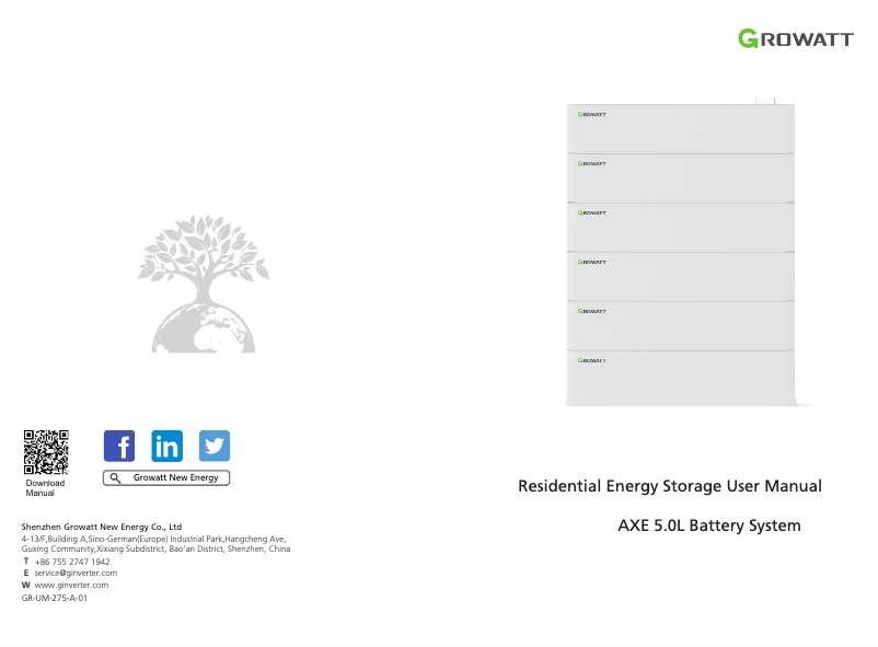 Imagen de la primera página del manual del dispositivo AXE 5.0L