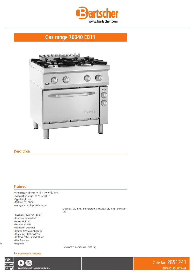 Imagen de la primera página del manual del dispositivo 2851241