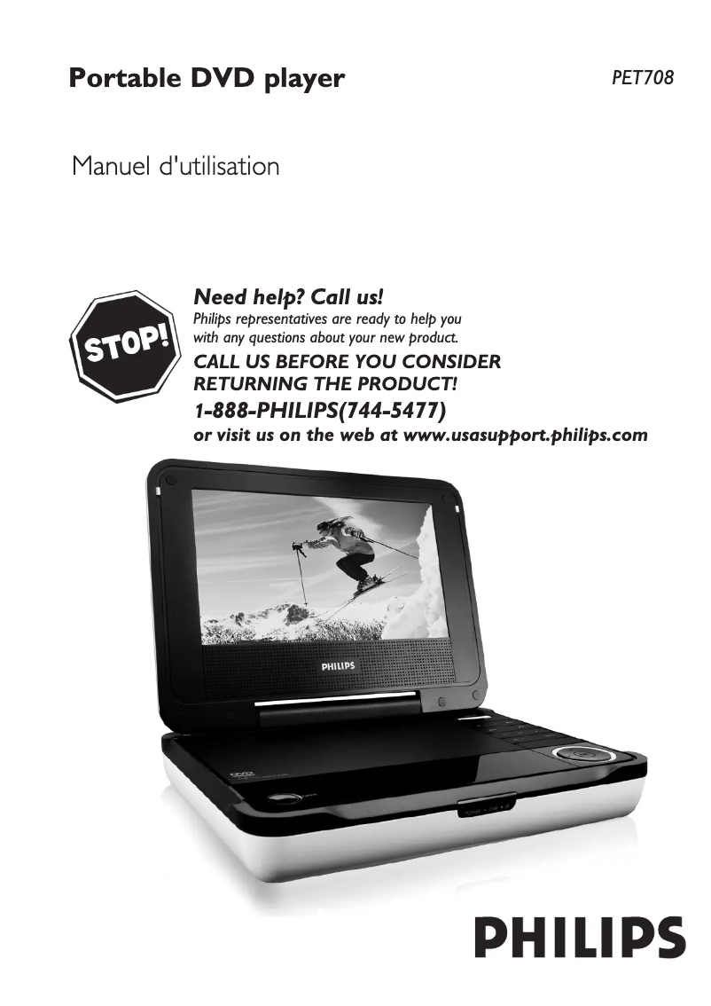 Imagen de la primera página del manual del dispositivo PET708