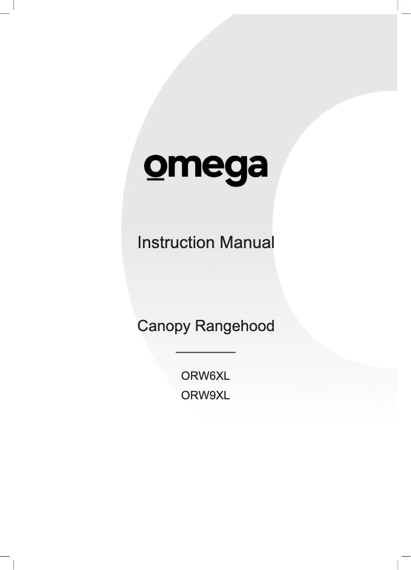 Página 1 del manual Manual de usuario Omega ORW9XL