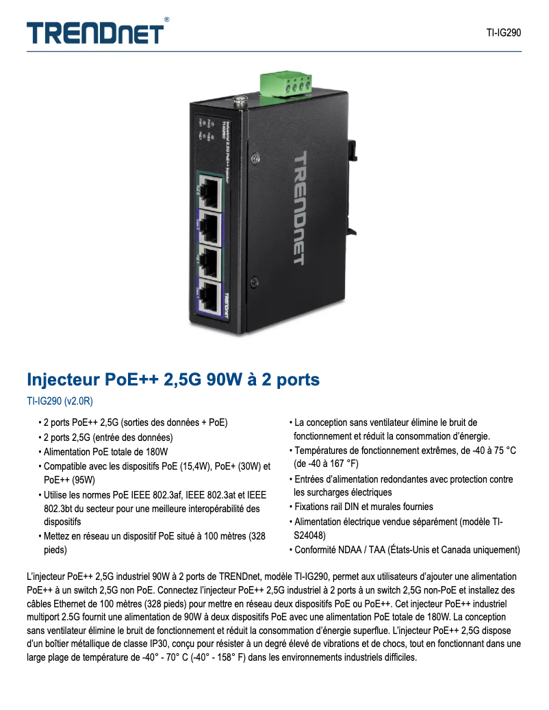 Página 1 del manual Manual de usuario TRENDnet TI-IG290