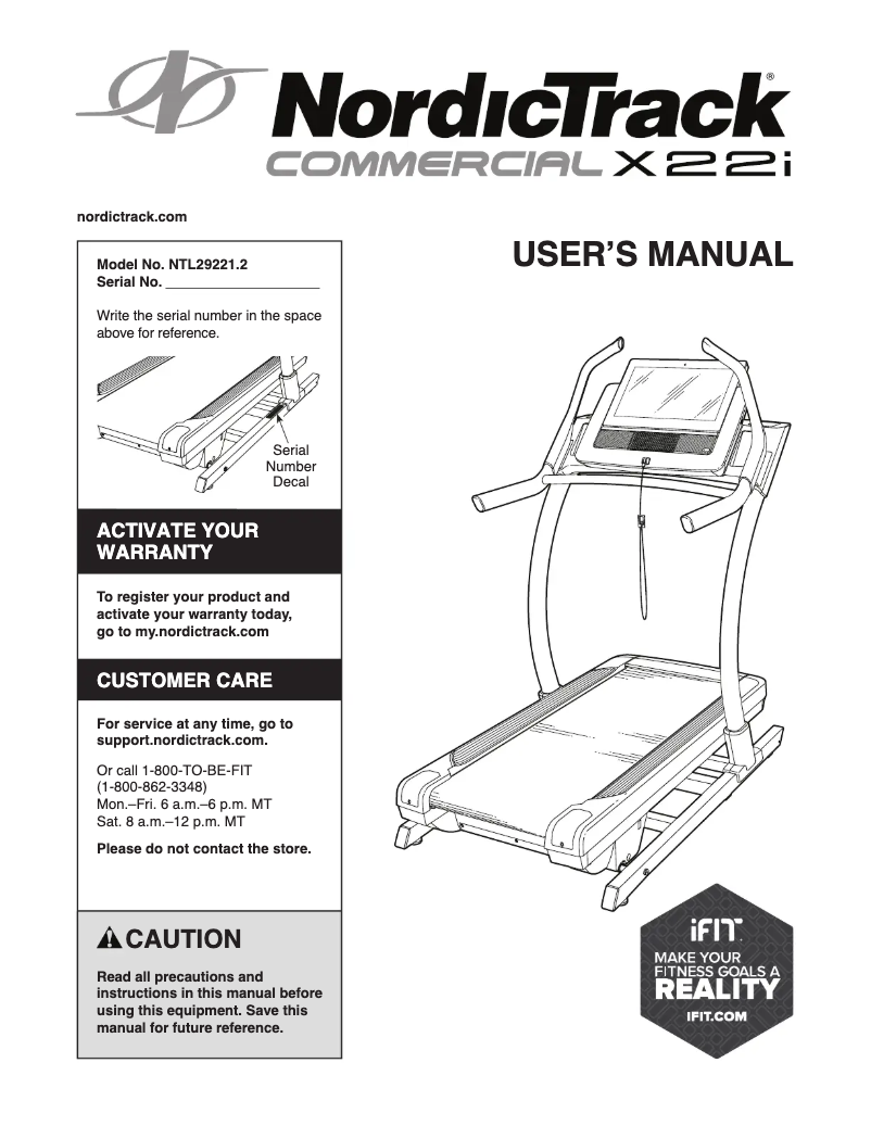 Imagen de la primera página del manual del dispositivo Commercial X22i