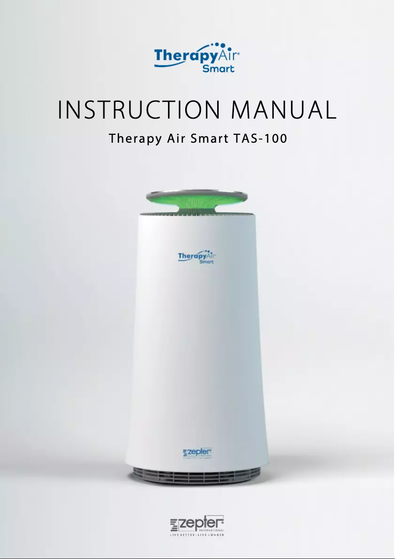 Página 1 del manual Manual de usuario Zepter Therapy Air Smart TAS-100