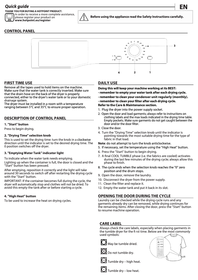 Imagen de la primera página del manual del dispositivo H2D81WUK