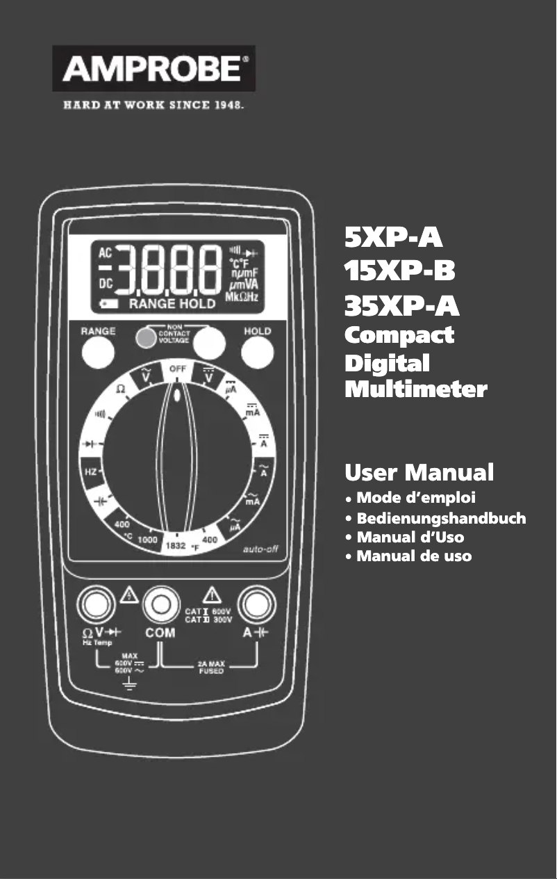 Imagen de la primera página del manual del dispositivo 5XP-A