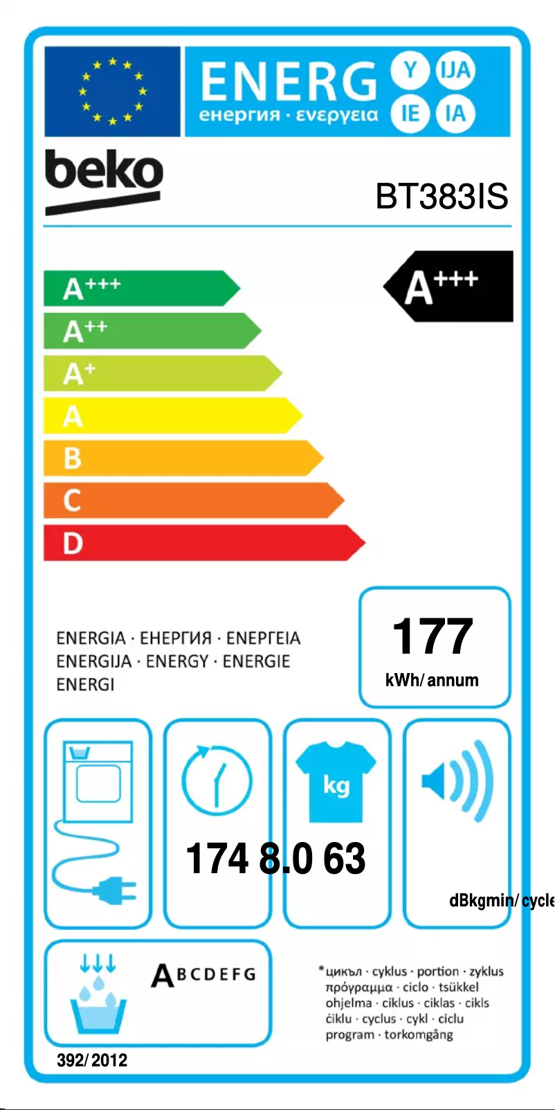 Imagen de la primera página del manual del dispositivo BT383IS